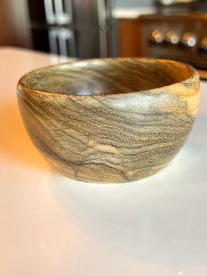 Mini Hand Turned Wood Bowl - Black Limba