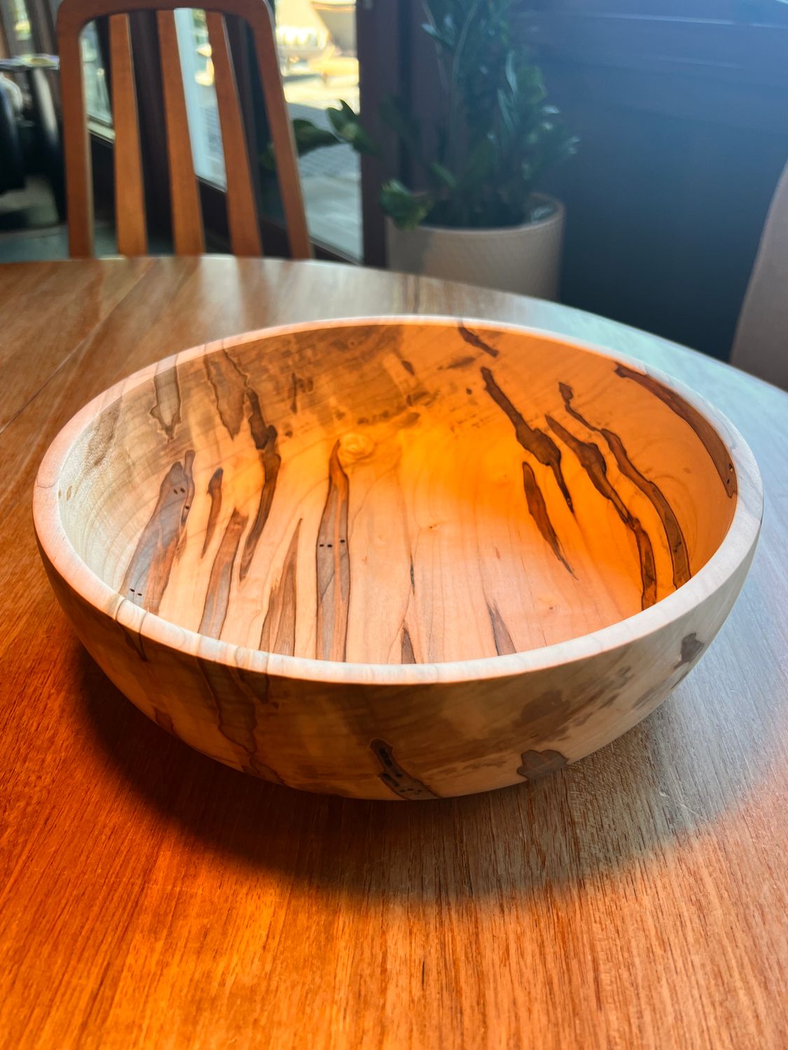 Spalted Ambrosia Maple Bowl - Large