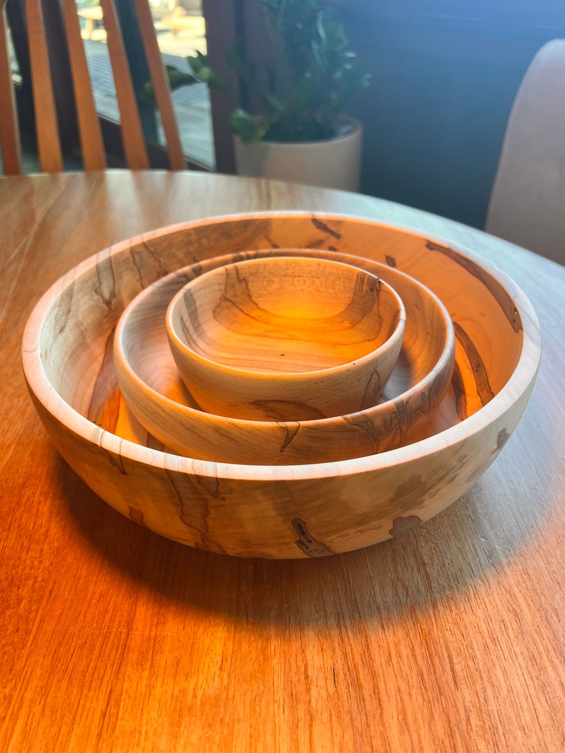 Spalted Ambrosia Maple Bowl - Medium
