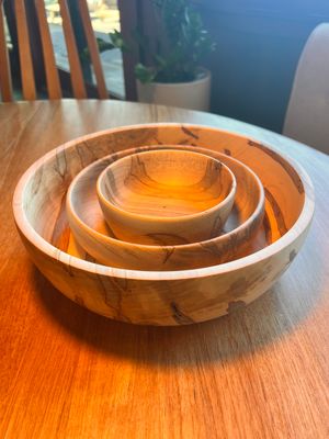 Spalted Ambrosia Maple Bowl - Medium