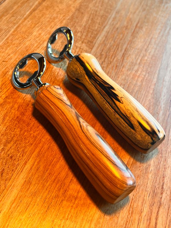 Hand Turned Wood Bottle Opener