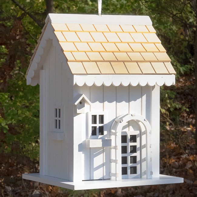 Arbor Cottage Birdhouse - White