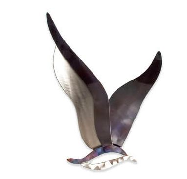 ABSTRACT SEAGULL METAL WALL ART SMALL