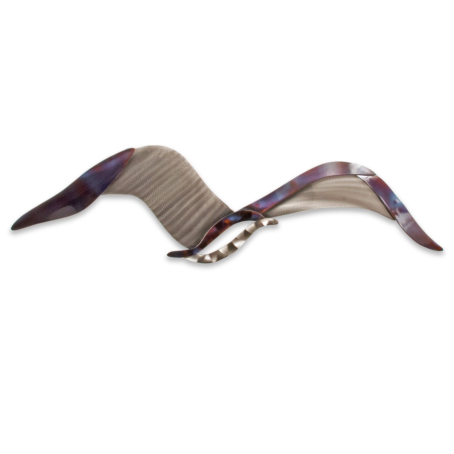 ABSTRACT SEAGULL MEDIUM METAL WALL ART