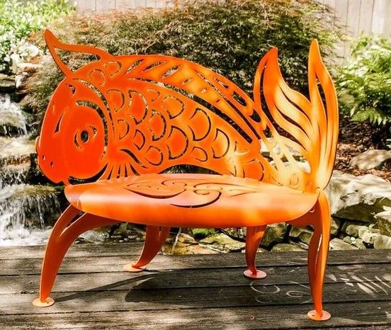 KOI BENCH - FORGED METAL
