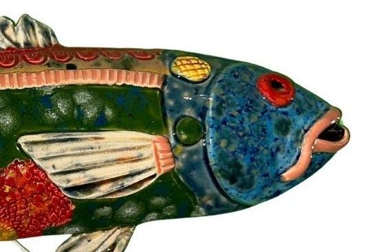 BLUE FISH WALL ART