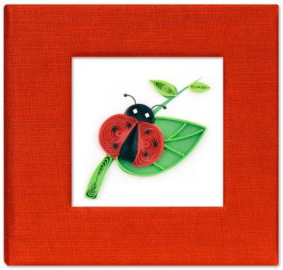 QUILLED LADYBUG STICKY NOTE PAD COVER