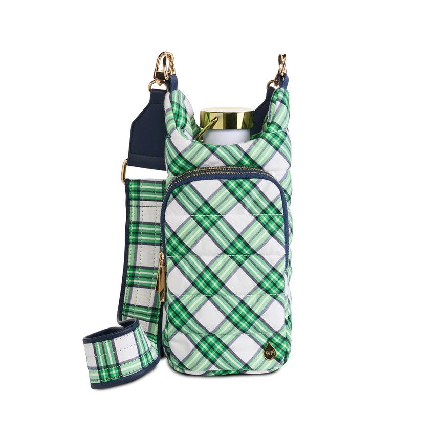 NAVY &amp; GREEN PLAID HYDROBAG