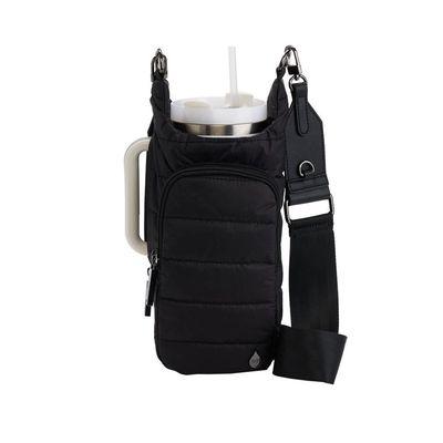 Hydrobag HANDLE -Black Matte with Vegan Leather Trimmed Strap