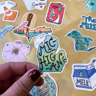 Michigan Lighthouse Sticker