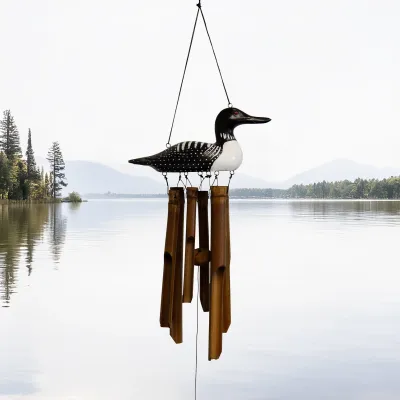 LOON BAMBOO WOODEN CHIME - AUTHENTIC FINISH