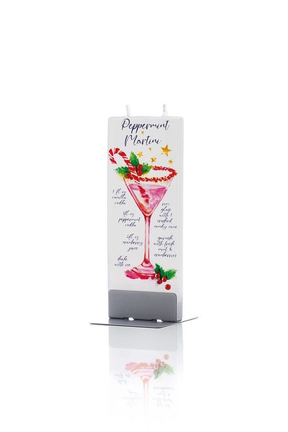 FLATYZ - HAND CRAFTED ARTIST CANDLE PEPPERMINT MARTINI RECIPE
