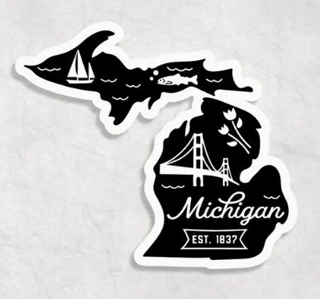 Michigan Icon Sticker