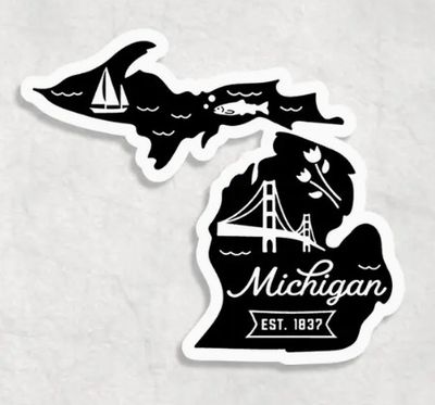 Michigan Icon Sticker
