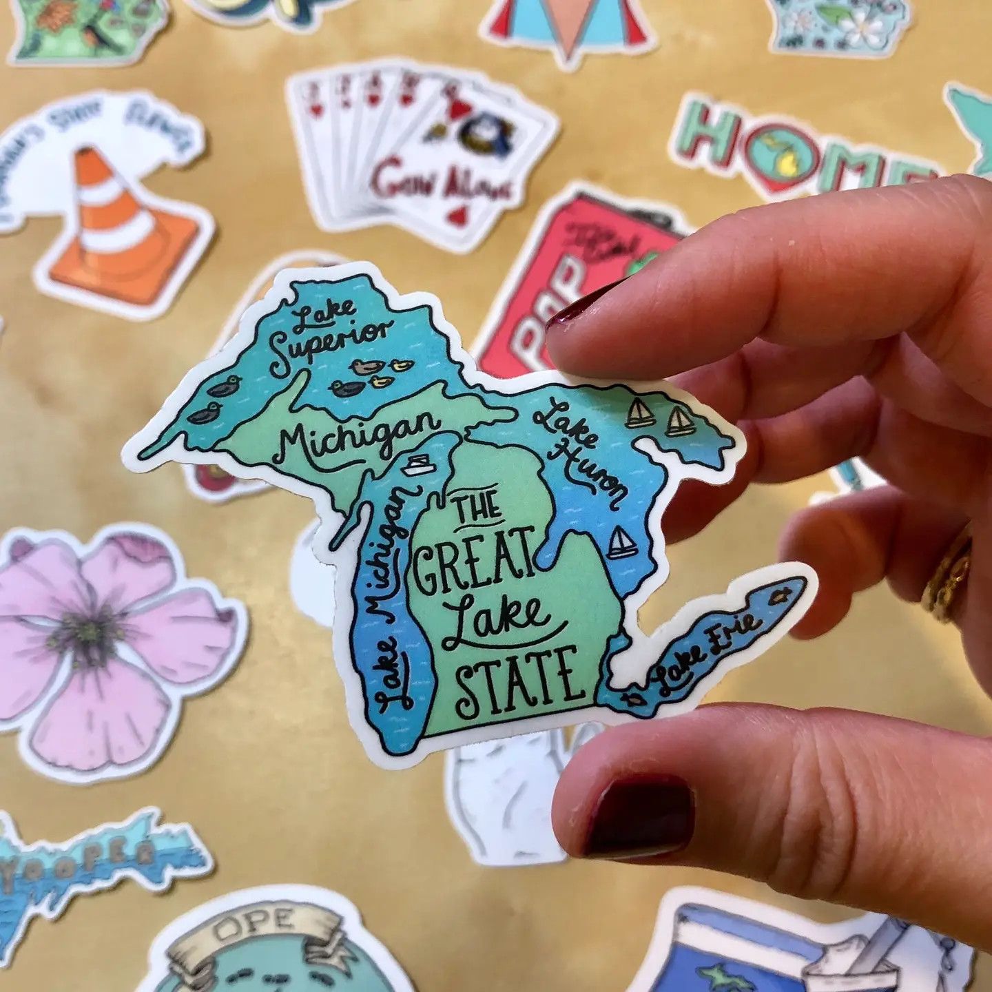 The Great Lake Sticker - Michigan