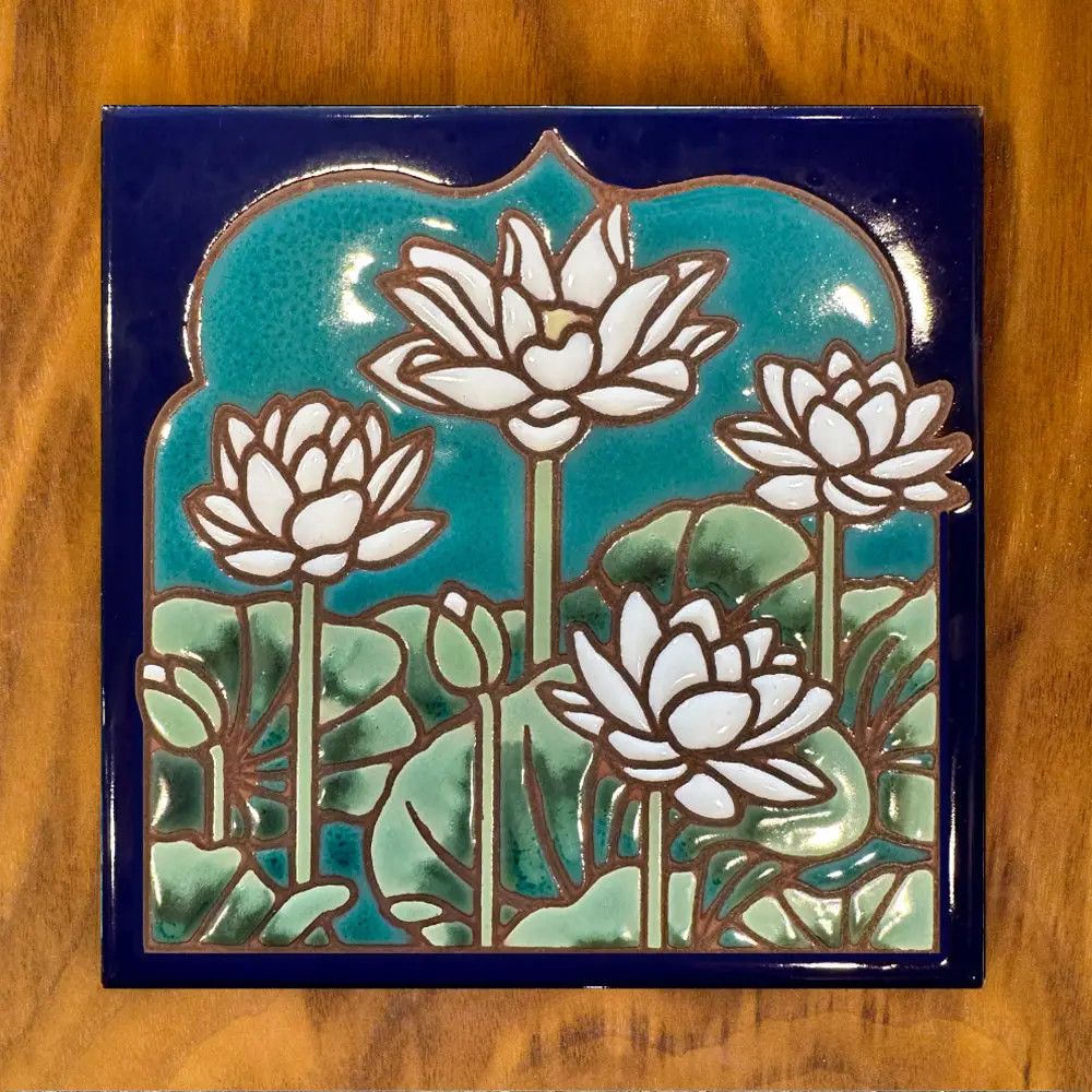 6X6 ART TILE - LOTUS FIELD