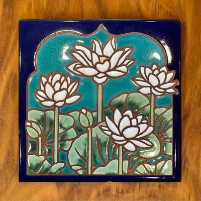 6X6 ART TILE - LOTUS FIELD