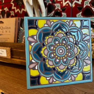 6X6 ART TILE - TRADITIONAL MANDALA