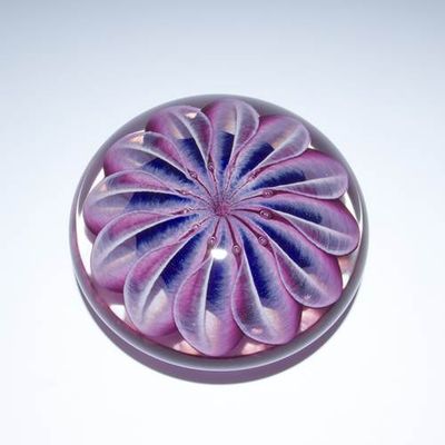PURPLE SEA STAR PAPERWEIGHT - HAND BLOWN GLASS