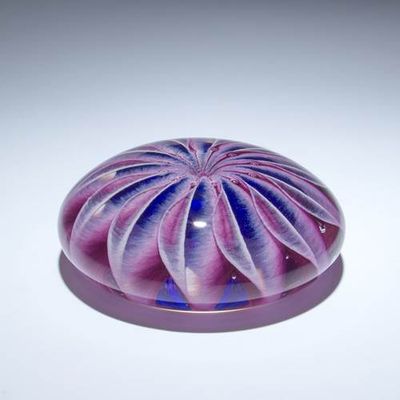 PURPLE SEA STAR PAPERWEIGHT - HAND BLOWN GLASS