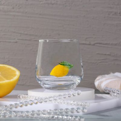 GLASS LEMON SHOT GLASS
