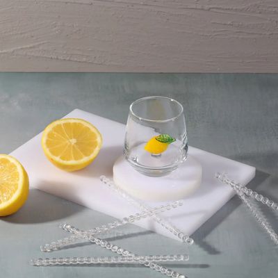 GLASS LEMON SHOT GLASS