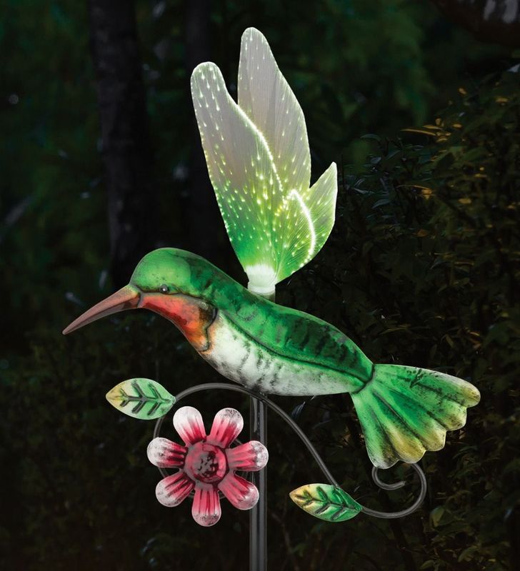 BUG BURST SOLAR STAKE - HUMMINGBIRD