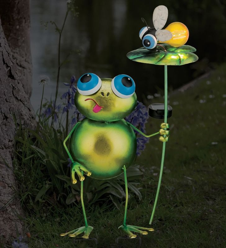 BACKYARD SOLAR STAKE - FROG