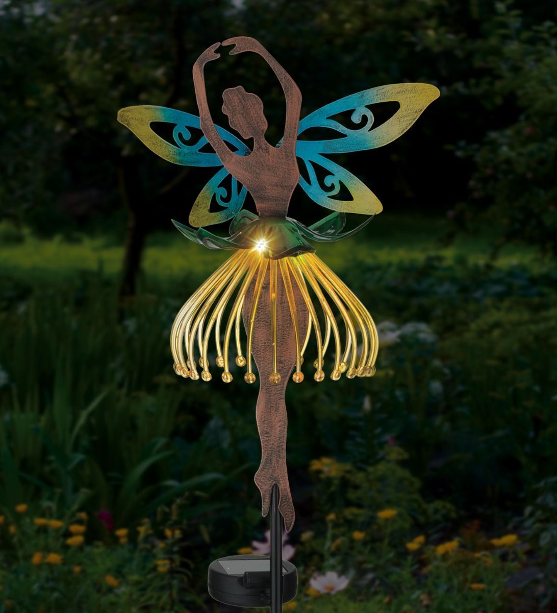 FAIRY DANCER SOLAR STAKE - YELLOW