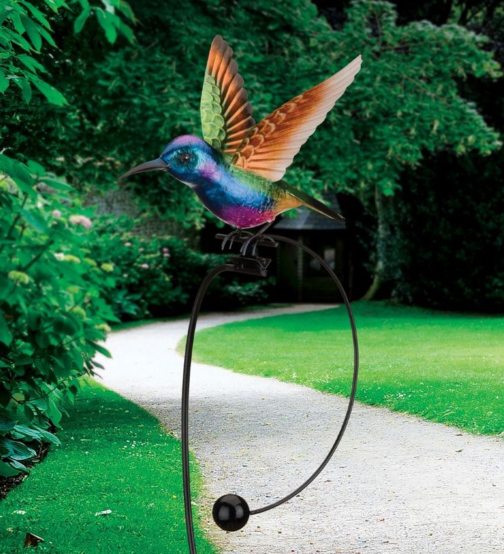 ROCKER HUMMINGBIRD STAKE - PURPLE CORONET