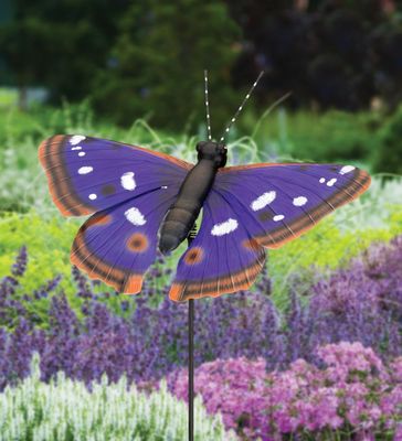 46&quot; BUTTERFLY STAKE - PURPLE EMPEROR
