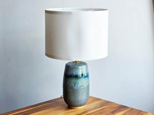 HANDMADE STONEWARE LAMP - LAKESHORE LG