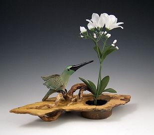HUMMINGBIRD IKEBANA VASE