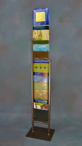 VERTICAL TOTEM SCULPTURE 5&quot; X 34&quot; - PRAIRIE