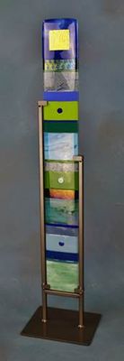 VERTICAL TOTEM SCULPTURE 4&quot; X 30&quot; - WATER