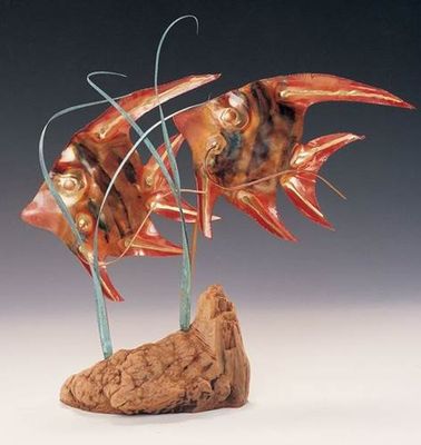 COPPER ANGELFISH WITH MANZANITA WOOD