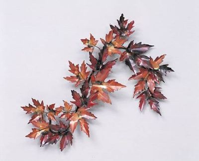 MAPLE CLUSTER COPPER WALL SCULPTURE