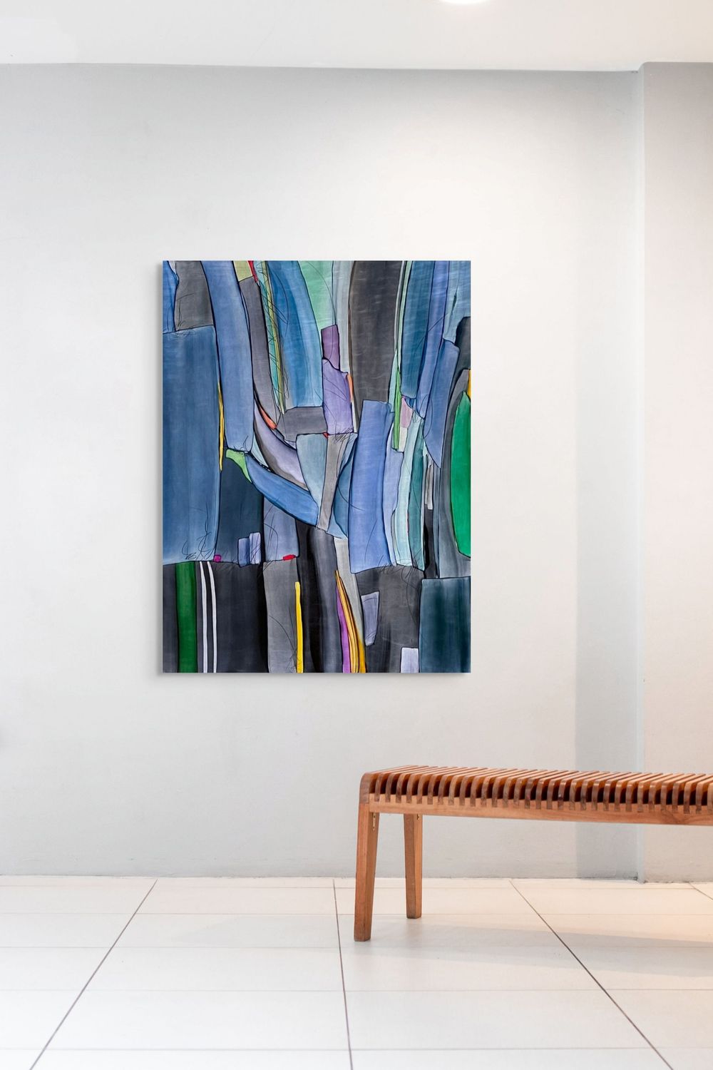 ORGANIZED CHAOS #2563 | 36&quot; X 48&quot; | ALCOHOL INK ON ALUMINUM