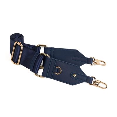 Hydrobag HANDLE Navy Matte w Solid Vegan Leather Trimmed Strap