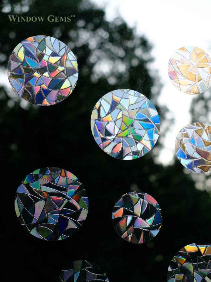 CIRCLES WINDOW CLING - PREVENT BIRD STRIKES