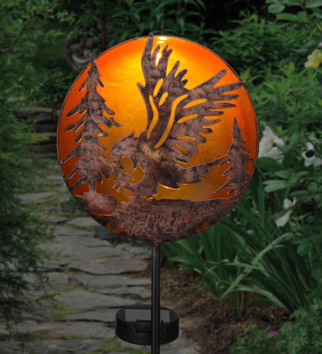 NIGHT SKY SOLAR STAKE - EAGLE