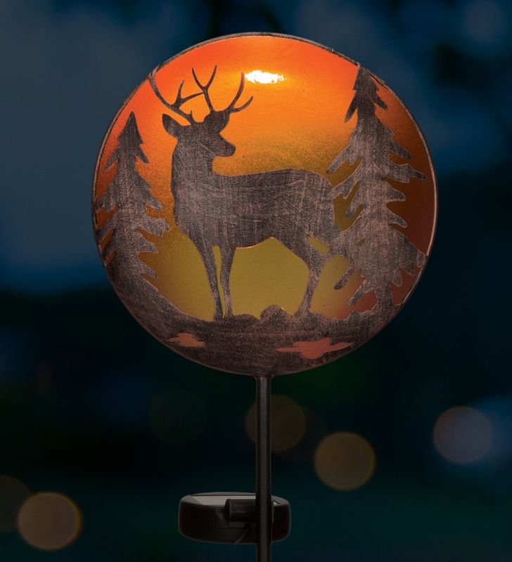 NIGHT SKY SOLAR STAKE - DEER