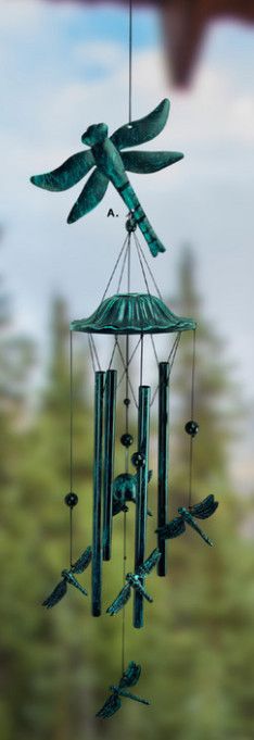 PATINA DRAGONFLY WIND CHIME MOBILE