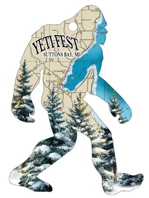 SUTTONS BAY YETI ORNAMENT