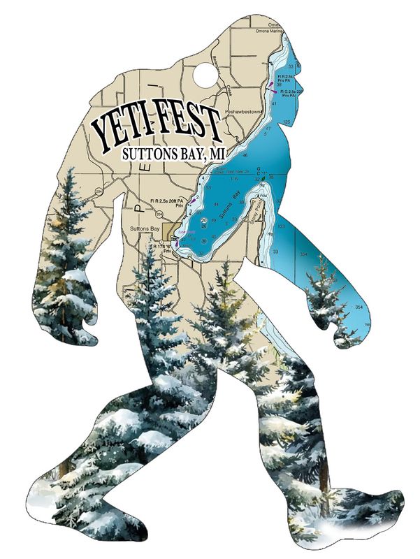 SUTTONS BAY YETI ORNAMENT