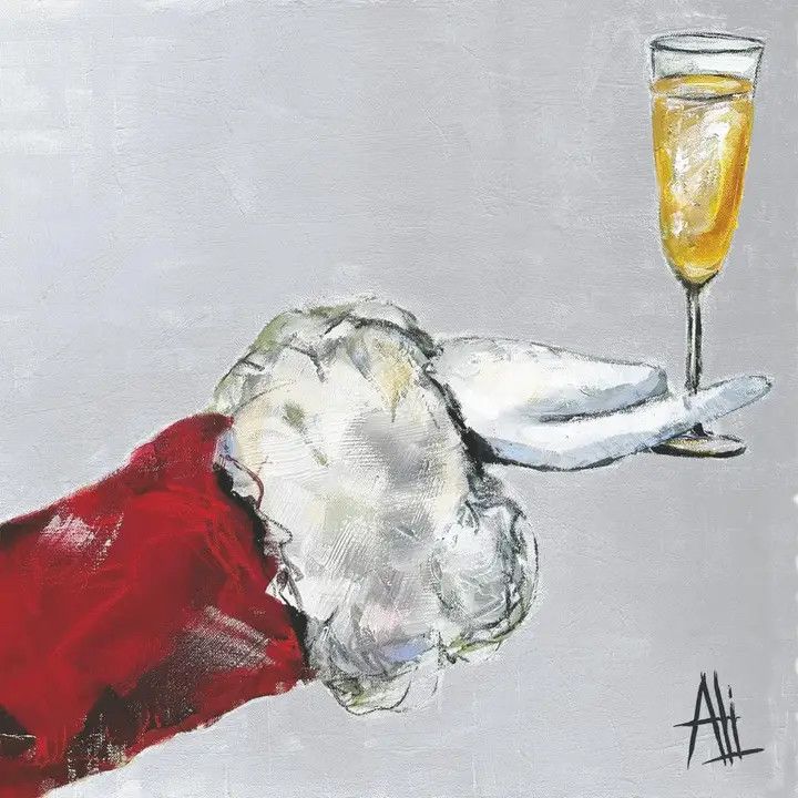 BEVERAGE NAPKIN CHEERS TO SANTA - 20PK