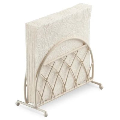 LUNCH METAL NAPKIN CADDY - CREAM