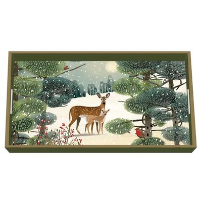 WOODEN VANITY TRAY- HOLIDAY MEADOW