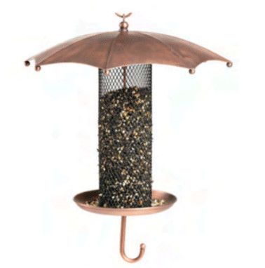 COPPER UMBRELLA FEEDER WITH MESH TUBE