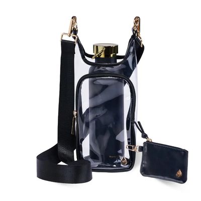 CLEAR HYDROBAG STADIUM WITH BLACK TRIM &amp; MATCHING POUCH